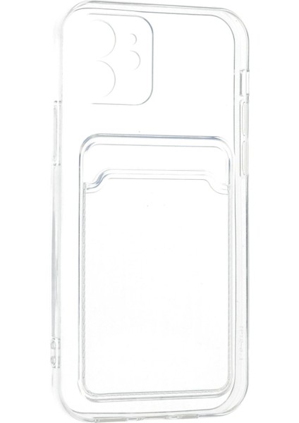 Iphone 12 Kılıf Kart Şeffaf Silikon - Şeffaf Dpmah fırsatları