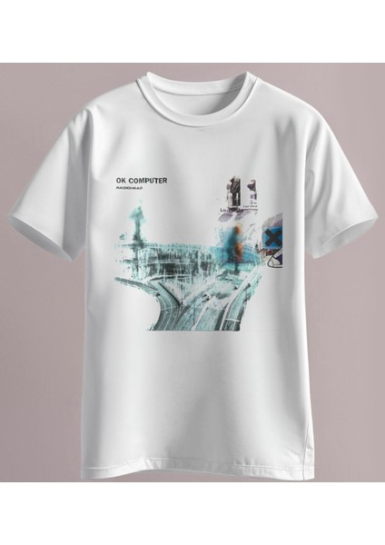Ok Computer Albüm Ön Arka Baskılı Radiohead Regular Size Tişört