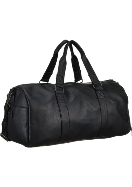 Unisex Vegan Deri Seyahat, Spor Çantası - Siyah fiyatları