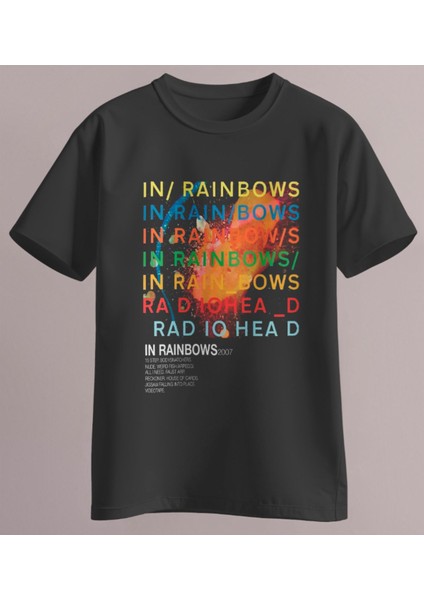 In Raınbows Albüm Ön Arka Baskılı Radiohead Regular Size Tişört