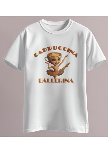 Cappuccina Ballerina Italyan Brainrot Tişort