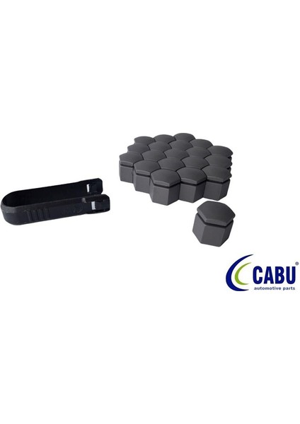 Bijon Kapağı Kömür Metalik 17X23MM Corsa C-D-E. Astra G-H. Zafıra.merıva.adam 20 Adet 220644