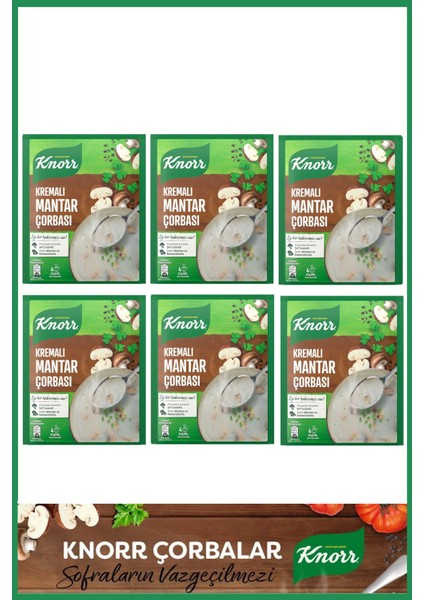 Kremalı Mantar Çorbası 63 gr x 6 Adet