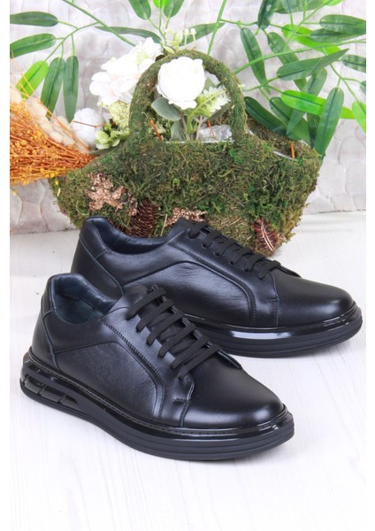 42466 Rahat Hakiki Deri Sneaker Erkek Ayakkabı