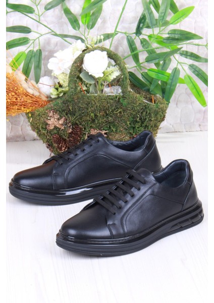 42466 Rahat Hakiki Deri Sneaker Erkek Ayakkabı