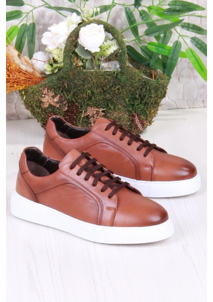 46642 Rahat Hakiki Deri Sneaker Erkek Ayakkabı