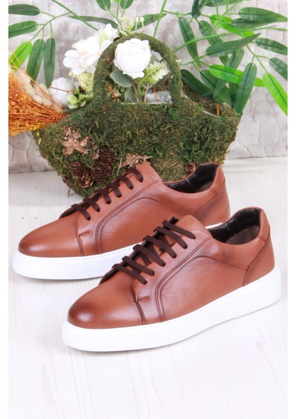 46642 Rahat Hakiki Deri Sneaker Erkek Ayakkabı