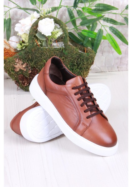 46642 Rahat Hakiki Deri Sneaker Erkek Ayakkabı