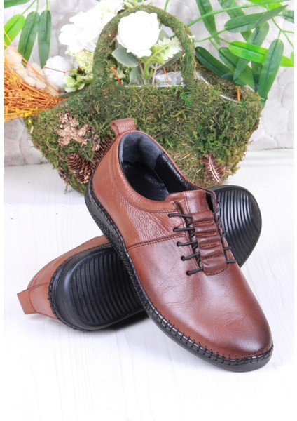 425060 Yumuşak Esnek Rahat Lastik Bağcıklı Hakiki Deri Erkek Ayakkabı fırsatları
