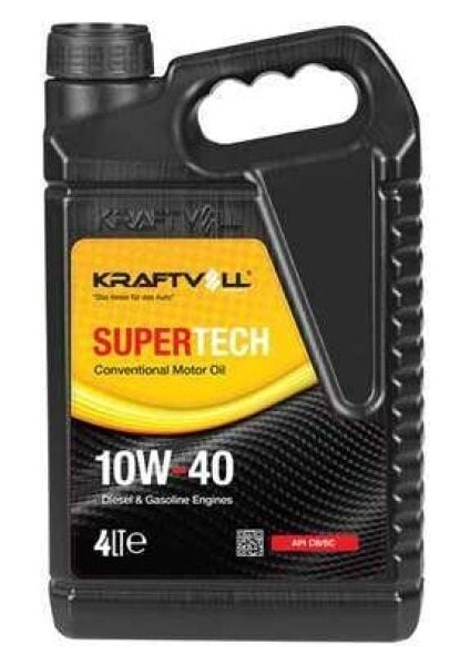 Motor Yagı Benzın-Dızel Supertech 10W40 Mıneral Cb/sc 4 Lt.