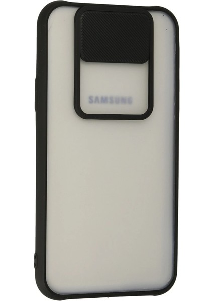 Samsung Galaxy J7 Kılıf Palm Buzlu Kamera Sürgülü Silikon - Siyah Dpmah