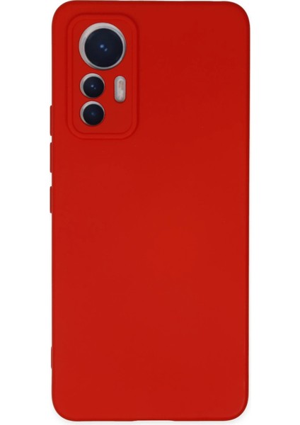 Xiaomi Mi 12 Lite Kılıf Nano Içi Kadife Silikon - Kırmızı Dpmah