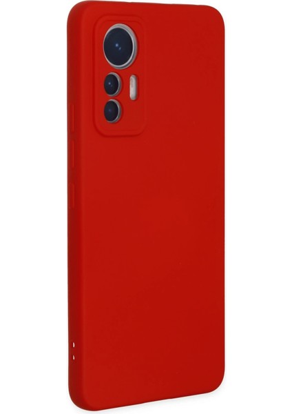 Xiaomi Mi 12 Lite Kılıf Nano Içi Kadife Silikon - Kırmızı Dpmah