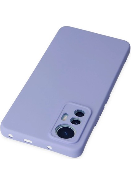 Xiaomi Mi 12 Lite Kılıf Nano Içi Kadife Silikon - Lila Dpmah