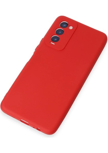 Tecno Camon 18 Kılıf First Silikon - Kırmızı Dpmah