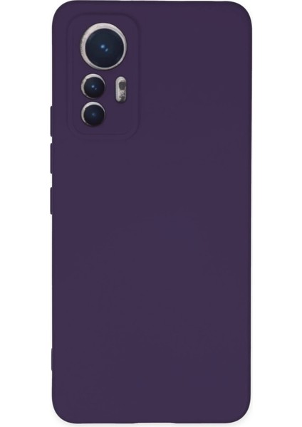 Xiaomi Mi 12 Lite Kılıf Nano Içi Kadife Silikon - Mor Dpmah