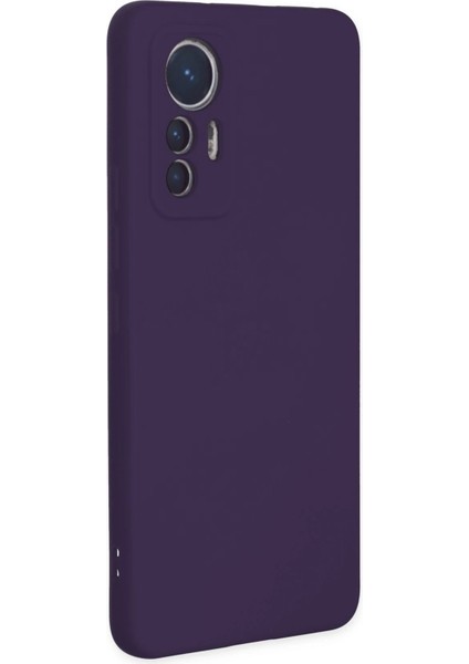 Xiaomi Mi 12 Lite Kılıf Nano Içi Kadife Silikon - Mor Dpmah