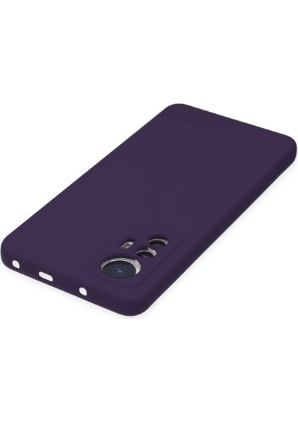Xiaomi Mi 12 Lite Kılıf Nano Içi Kadife Silikon - Mor Dpmah