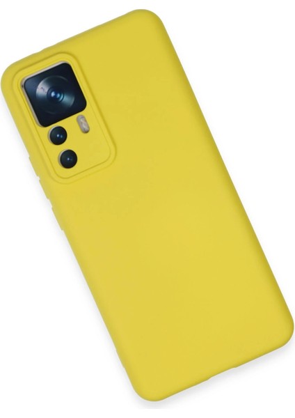 Xiaomi Mi 12T Pro Kılıf Nano Içi Kadife Silikon - Sarı Dpmah modelleri