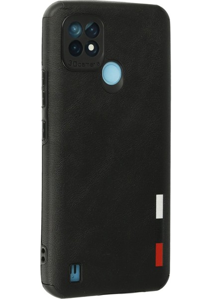 Realme C21 Kılıf Loop Deri Silikon - Siyah Dpmah modelleri