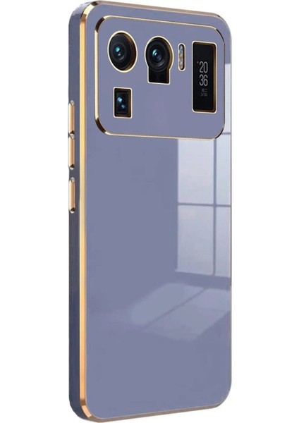 Xiaomi Mi 11 Ultra Kılıf Volet Silikon - Mavi Dpmah