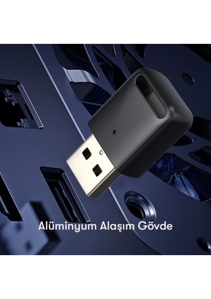 Bluetooth Kablosuz Mini Araç Kiti Wireless USB Aux Dönüştürücü + Bilgisayar Laptop Aktarıcı Çevirici