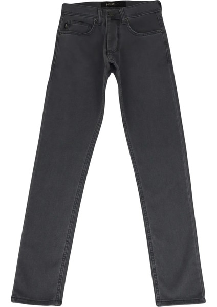 Fistan Store Erkek Gri Normal Bel Dar Kesim Dar Paça Jean Pantolon