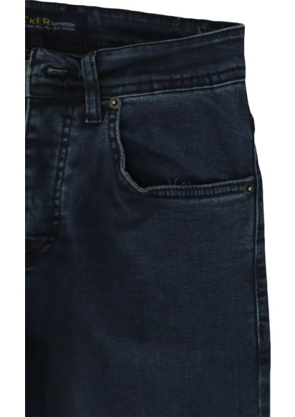 Fistan Store Erkek Lacivert Normal Bel Normal Kesim Dar Paça Jean Pantolon modelleri