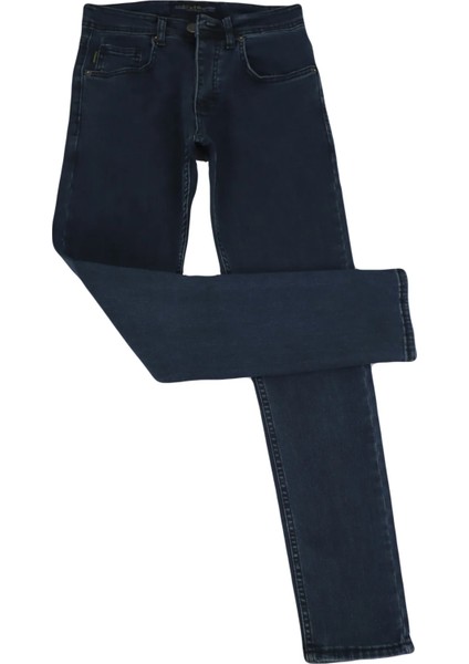 Fistan Store Erkek Lacivert Normal Bel Normal Kesim Dar Paça Jean Pantolon