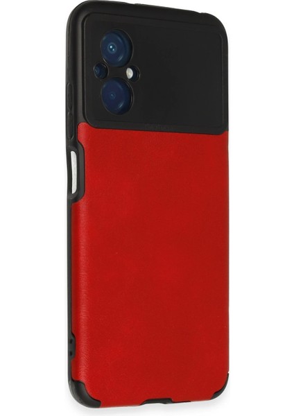 Xiaomi Poco M5 Kılıf Loop Deri Silikon - Kırmızı Dpmah fiyatları