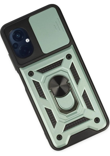 Xiaomi Poco M5 Kılıf Pars Lens Yüzüklü Silikon - Yeşil Dpmah modelleri