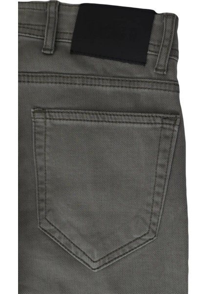 Fistan Store Erkek Bej Normal Bel Dar Kesim Dar Paça Jean Pantolon