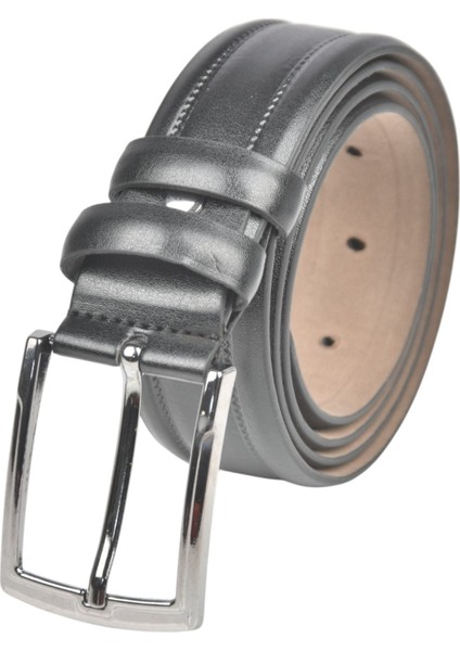 3,5 cm Eninde Klasik Suni Deri Kemer 2402637