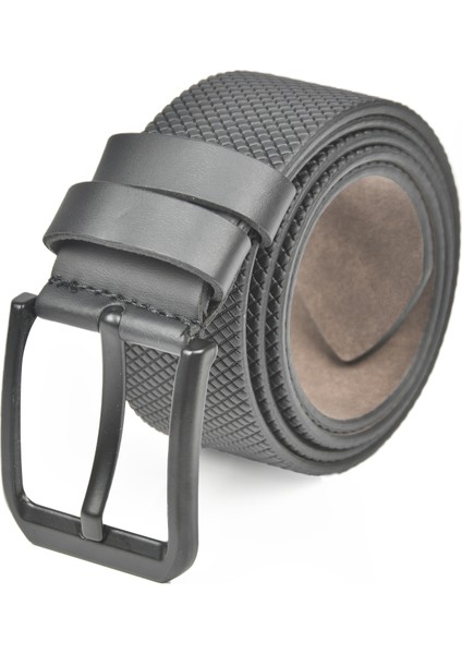 4,5 cm Kare Desenli Suni Deri Siyah Tokalı Kemer 2402645 modelleri