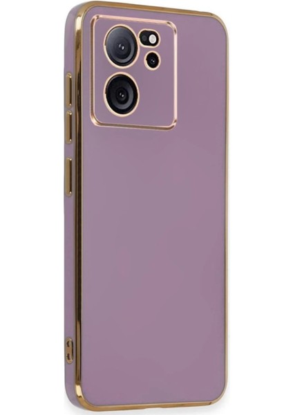 Xiaomi Mi 13T Pro Kılıf Volet Silikon - Mor Dpmah