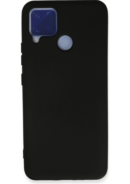 Realme C15 Kılıf Nano Içi Kadife Silikon - Siyah Dpmah