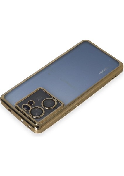 Xiaomi Mi 13T Kılıf Razer Lensli Silikon - Gold Dpmah