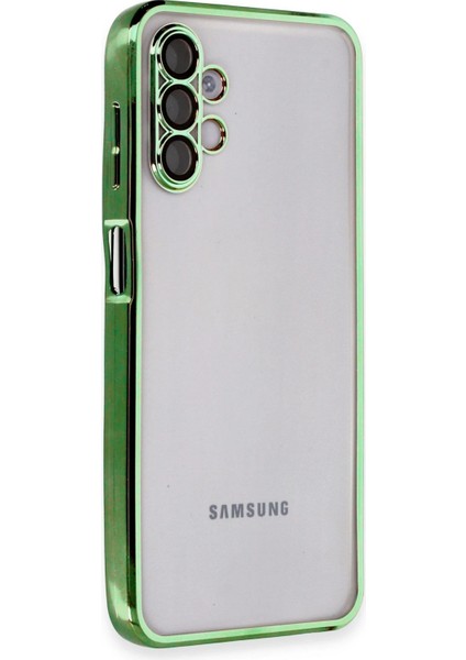 Samsung Galaxy A04S Kılıf Razer Lensli Silikon - Yeşil Dpmah
