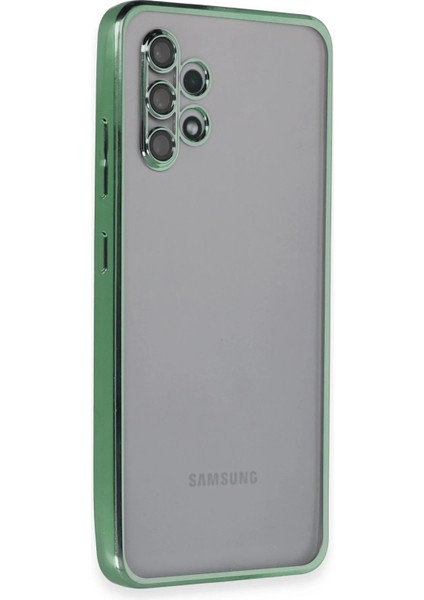 Samsung Galaxy A32 Kılıf Razer Lensli Silikon - Yeşil Dpmah