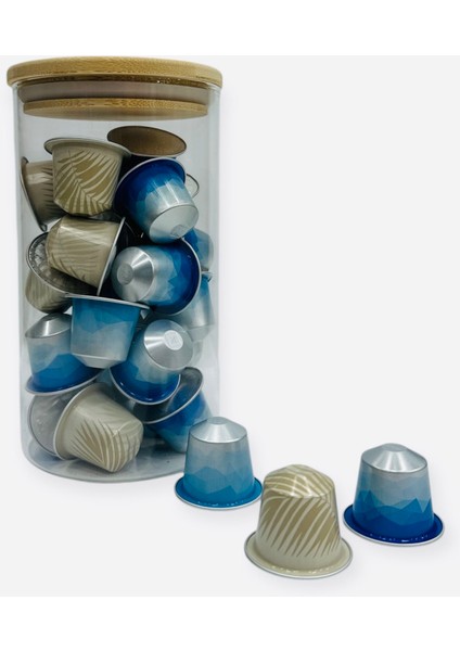 Flavour Over Ice (Coconut -Delicato-Intenso) Kapsül Kahve 30 Adet Cam Saklama Kutusu Hediyeli