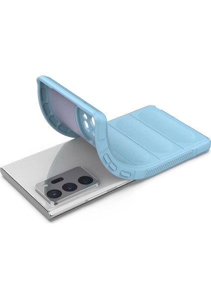 Samsung Galaxy Note 20 Ultra Kılıf Optimum Silikon - Sky Blue Dpmah
