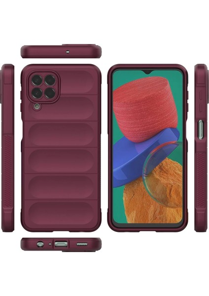 Samsung Galaxy M33 Kılıf Optimum Silikon - Bordo Dpmah
