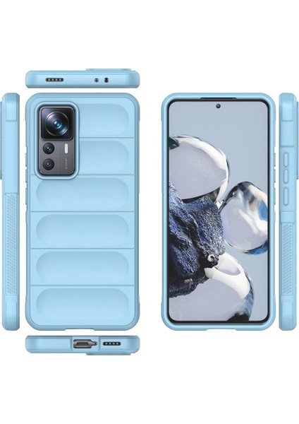 Xiaomi Mi 12T Pro Kılıf Optimum Silikon - Sky Blue Dpmah modelleri