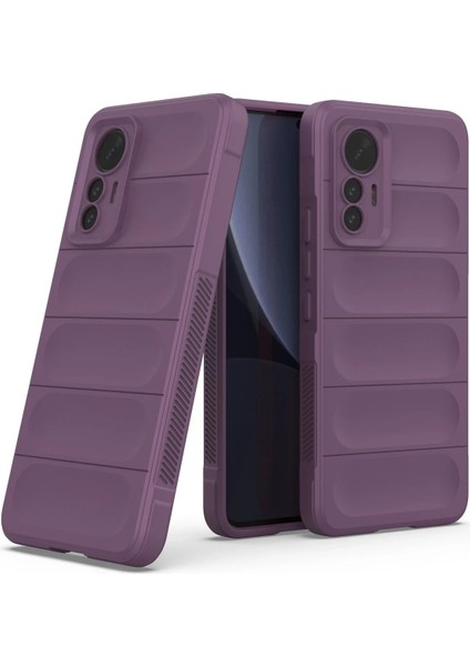 Xiaomi Mi 12 Lite Kılıf Optimum Silikon - Mor Dpmah