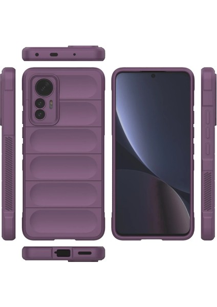 Xiaomi Mi 12 Lite Kılıf Optimum Silikon - Mor Dpmah