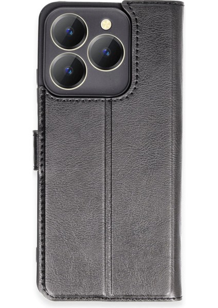Realme C63 Kılıf Trend S Plus Kapaklı Kılıf - Siyah Dpmah