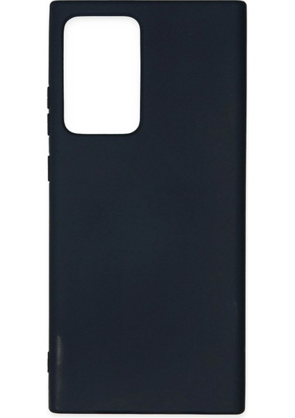 Samsung Galaxy Note 20 Ultra Kılıf Nano Içi Kadife Silikon - Lacivert Dpmah