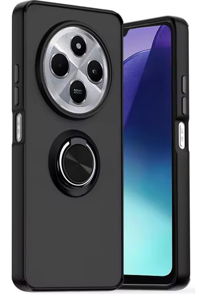 Xiaomi Redmi 14C Kılıf Montreal Yüzüklü Silikon Kapak - Siyah Dpmah