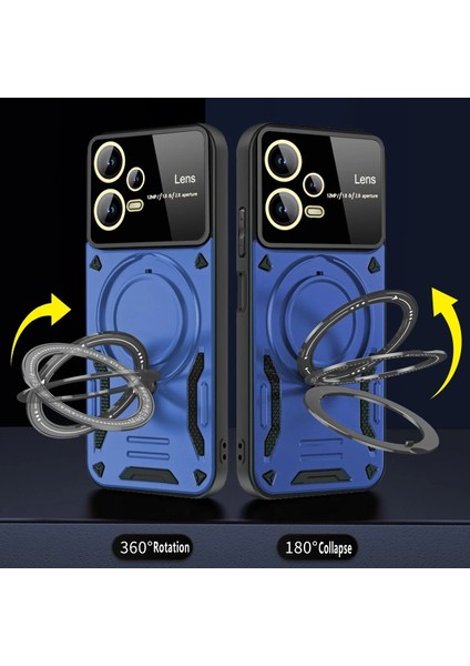 Xiaomi Redmi Note 12 Pro 5g Kılıf Joy Lens Standlı Kapak - Lacivert Dpmah fiyatları