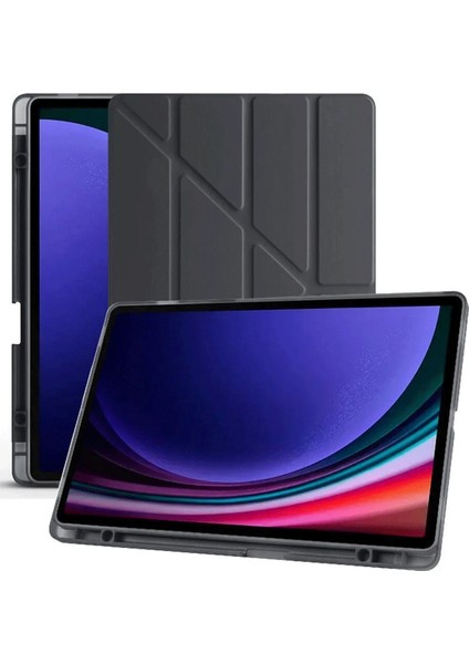 Samsung Galaxy X510 Tab S9 Fe 11 Kılıf Kalemlikli Mars Tablet Kılıfı - Siyah Dpmah